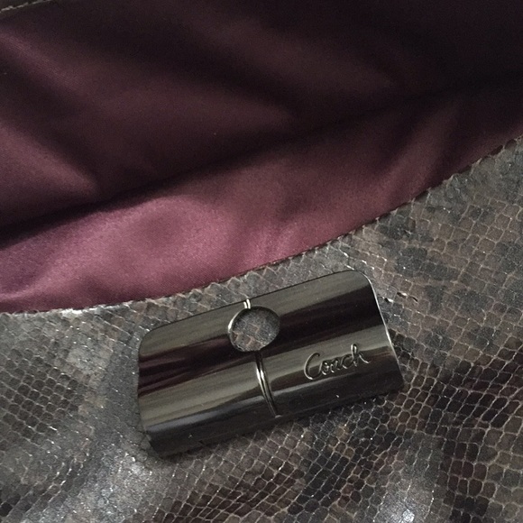 Coach Kristin Embossed Python Tote - Picture 4 of 8